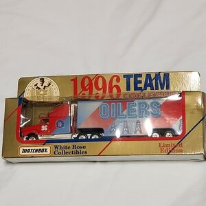 Matchbox White Rose Collectibles  1996 Houston Oilers Trailer NFL